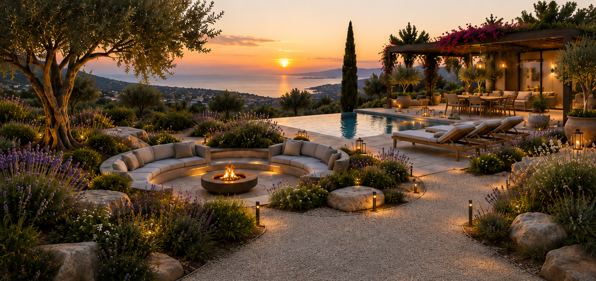 Mediterranean Viewpoint Garden
